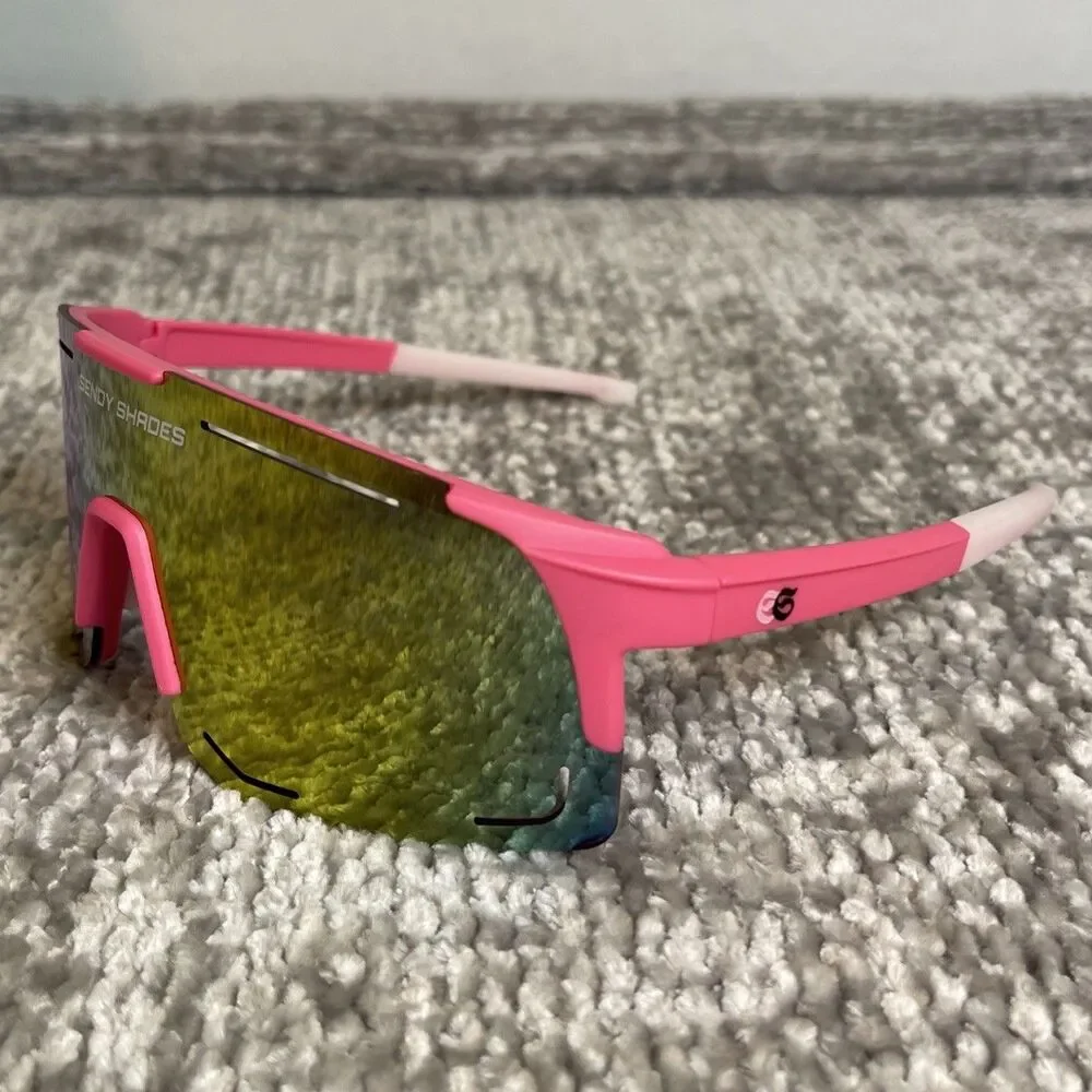 Sendy Shades All Star 2.0 Sunglasses Passionfruit Pink Shield Cycling Sports